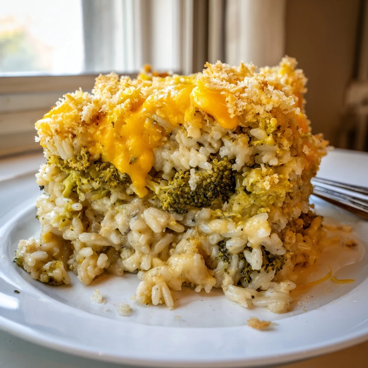 Cheesy Broccoli Rice Bake