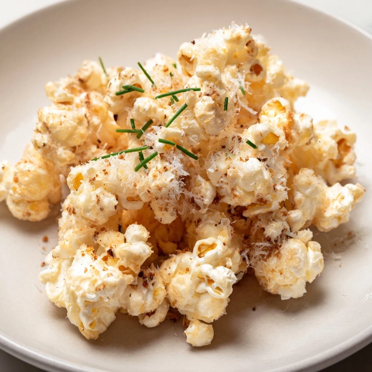 A vibrant close-up shows diverse savoury popcorn mixes with herbs and flavorful seasonings perfect for sharing.