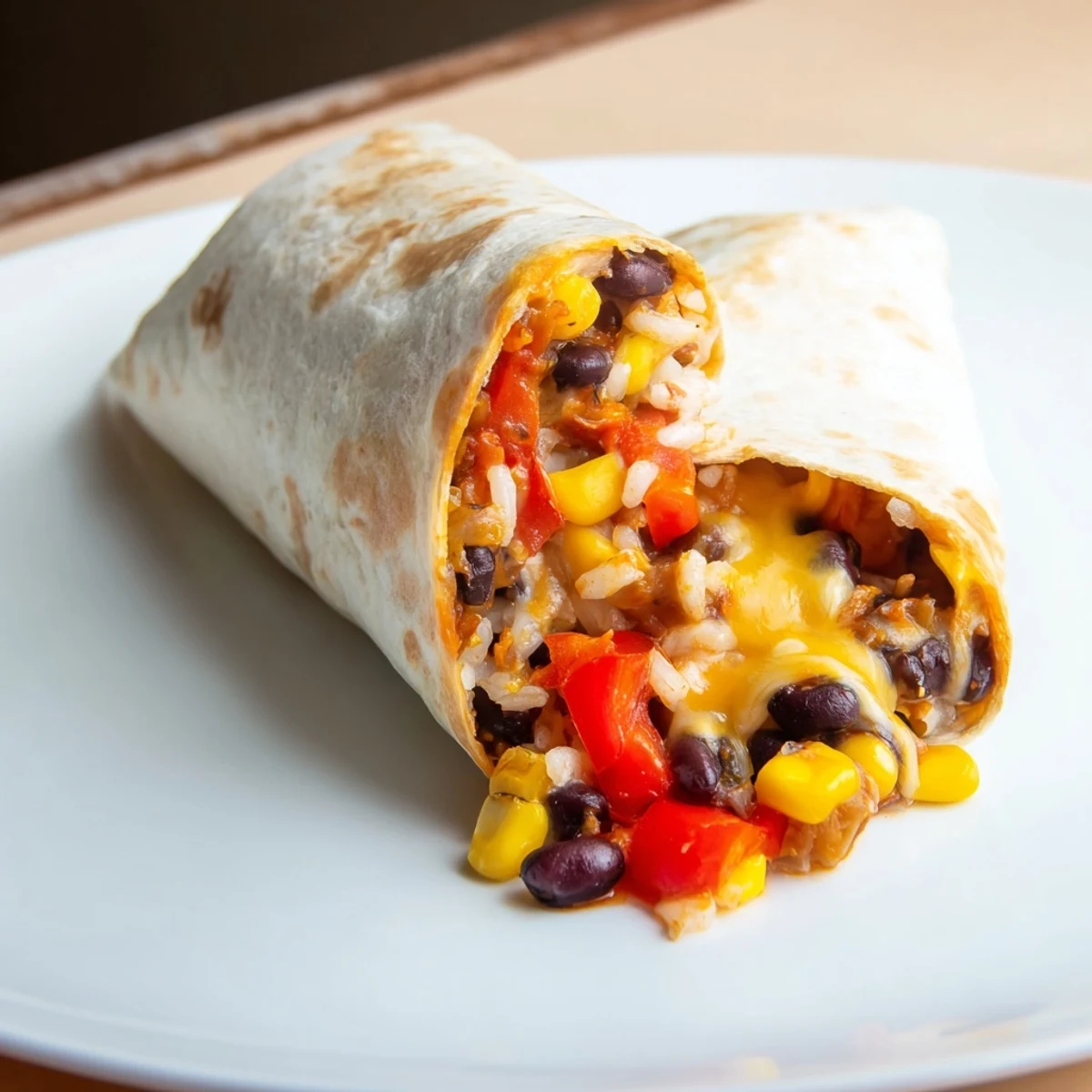 Golden, slightly crisped Freezer-Friendly Burritos ready to be enjoyed, perfect for a fast, delicious dinner.