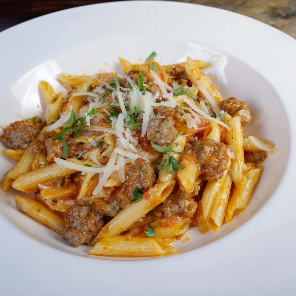 Creamy Tomato Sausage Pasta