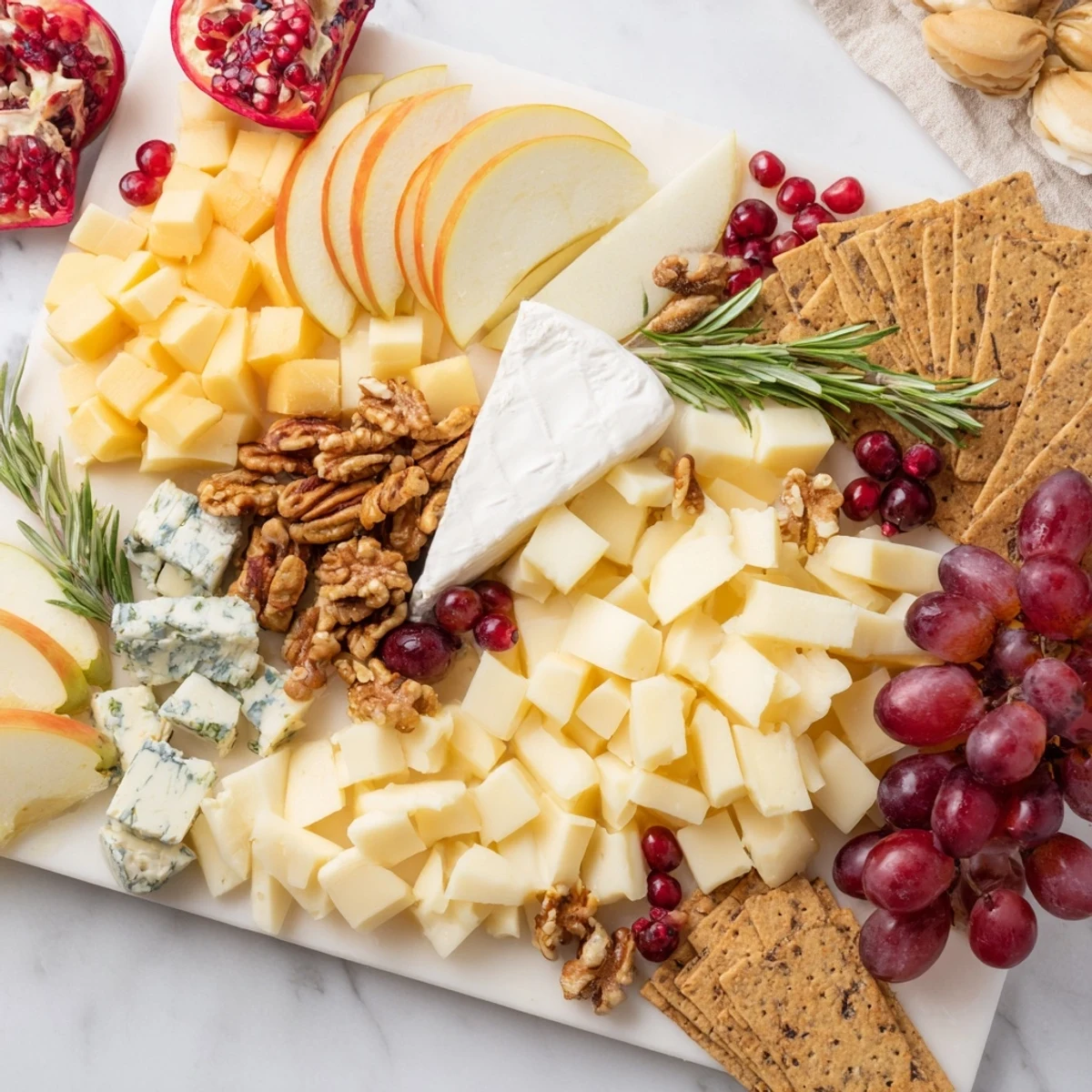 Gather around this Winter Wonderland Snack Board, a stunning appetizer filled with artisanal cheeses and wintery fruit.