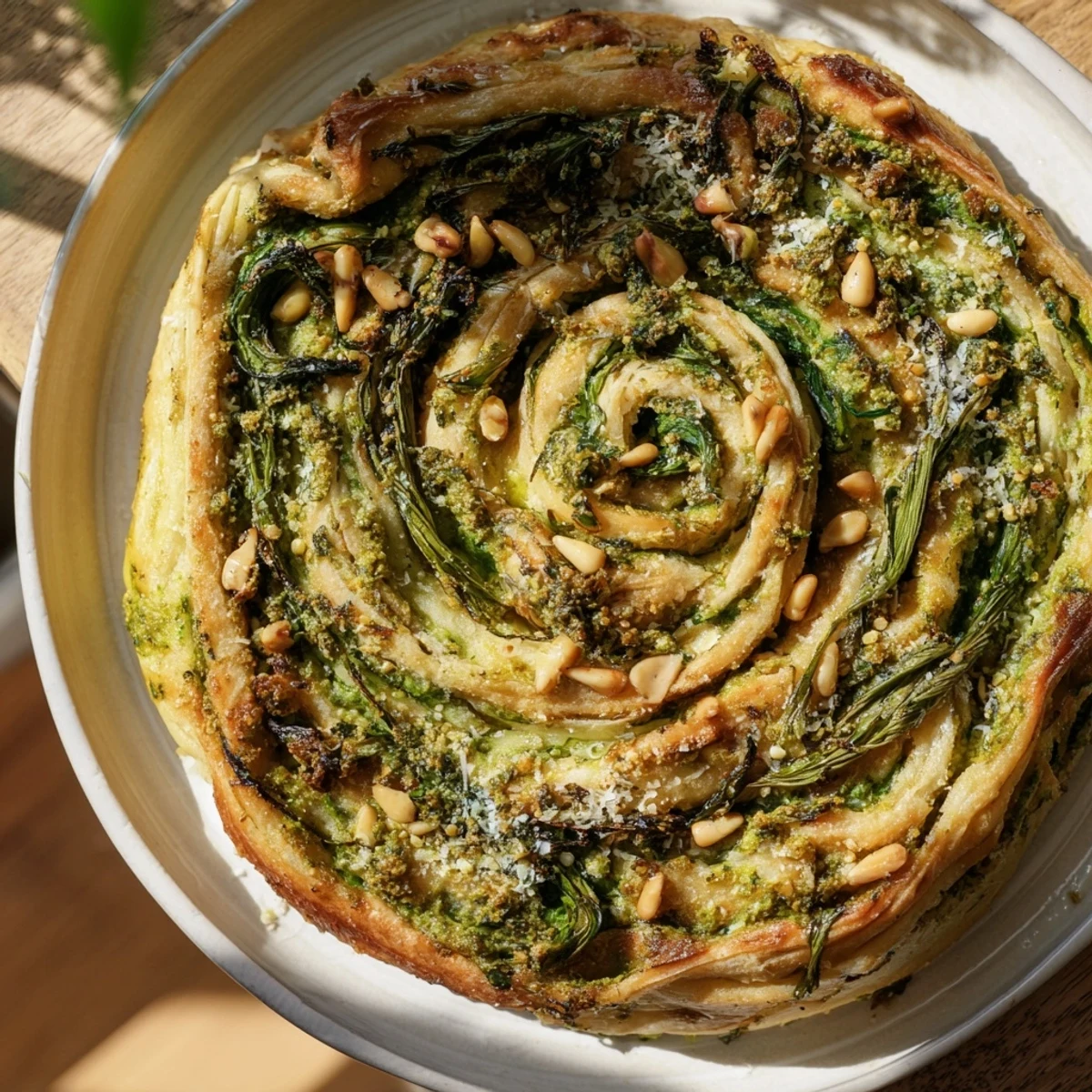 Golden-brown Savory Bites: Star-Shaped Pesto Pinwheels, ready for a flavorful appetizer or party!