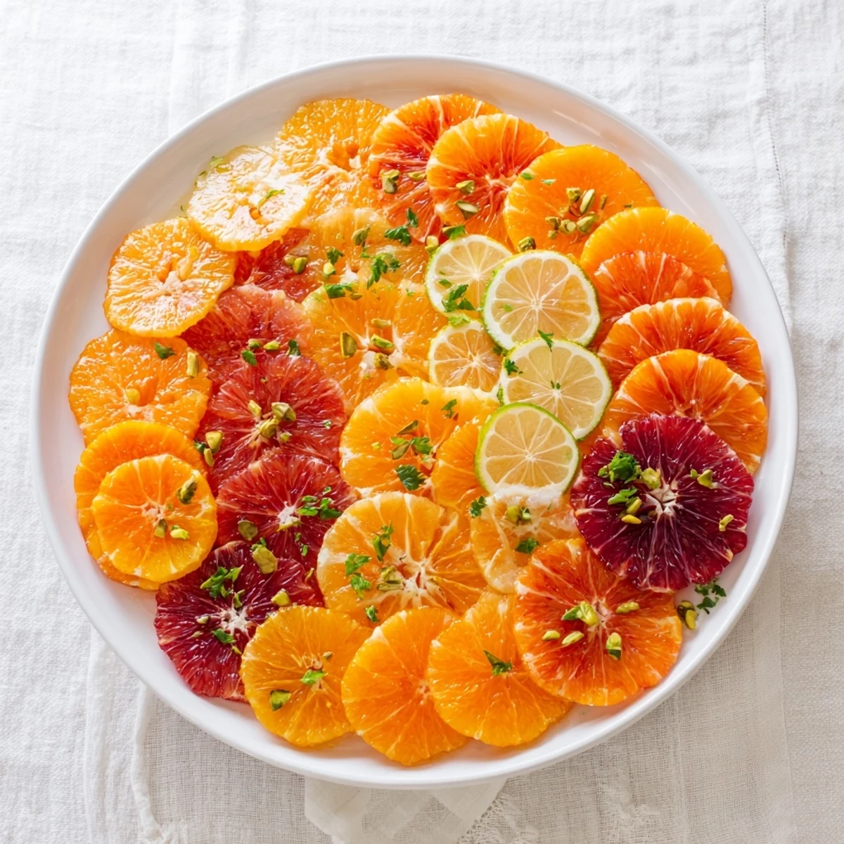 Bright Clockwork Orange arrangement, showcasing colorful citrus wheels and cheese time pieces for a party snack.