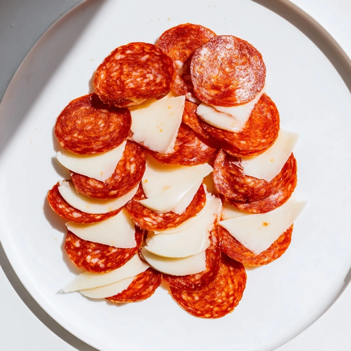 Dragon Scale appetizer with overlapping pepperoni and melted cheese, a visually striking snack.