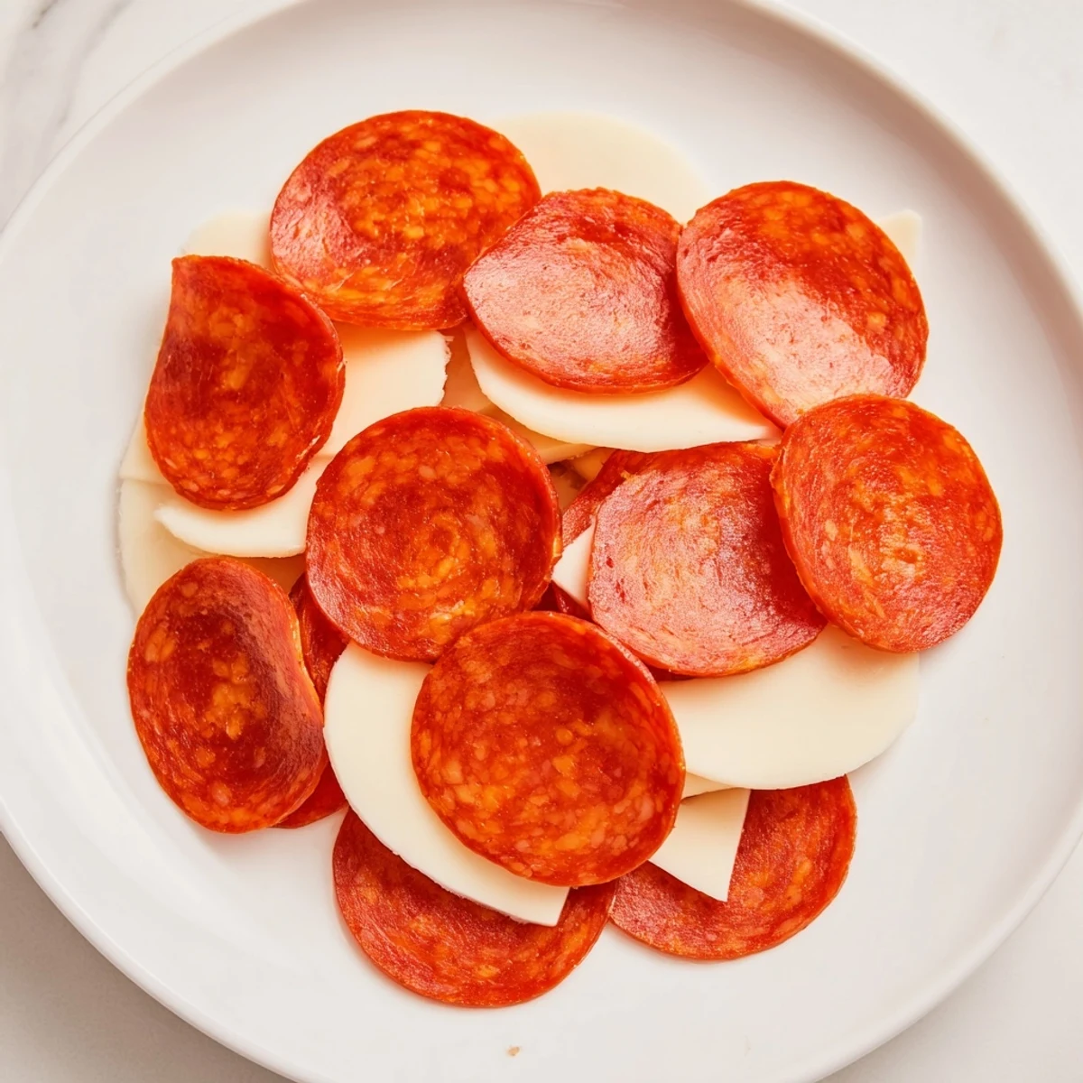 Golden, baked Dragon Scale appetizer with crispy pepperoni and warm, stretchy cheese ready to serve.