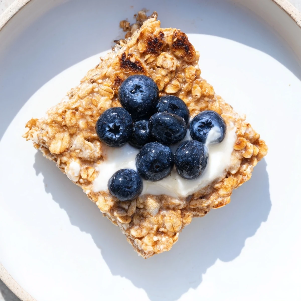 Enjoy a slice of protein pancake oats, a healthy and filling breakfast with oats and protein.