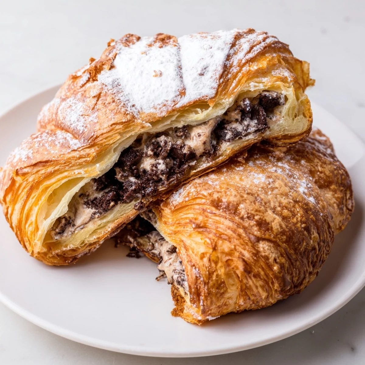Indulge in this delicious Cookie Croissant; imagine the rich, sweet cookie dough filling the pastry.
