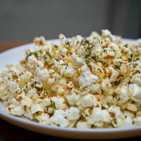 Golden, buttery savoury popcorn mixes, ready to eat alongside refreshing drinks and great company.