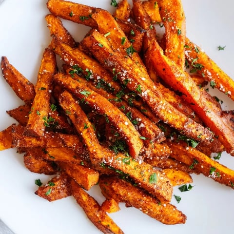 Golden, air-fried Cajun Spiced Sweet Potato Fries, perfectly seasoned, ready to serve with your favorite dip.