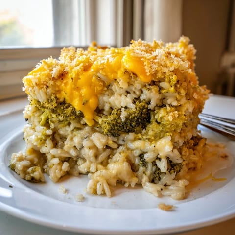 Cheesy Broccoli Rice Bake