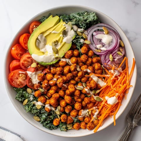 Spicy Chickpea Kale Bowl
