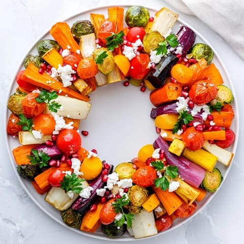 Festive Vegetable Christmas Wreath