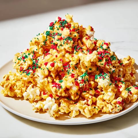 Popcorn Piles with Sprinkles
