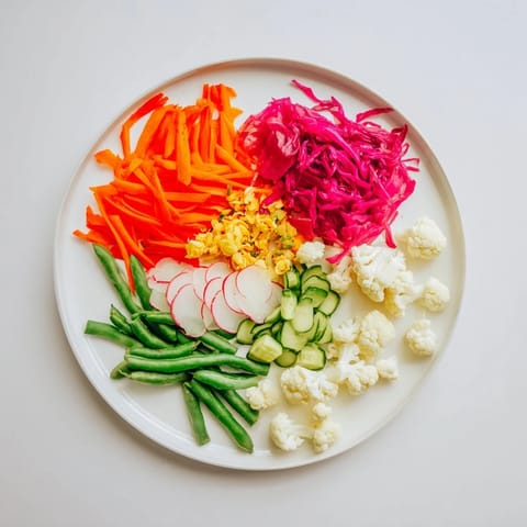 The Pickled & Fermented Feast presents a beautiful, visually appealing array of pickled and fermented delights, perfect for sharing.