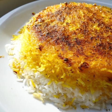 Persian Tahdig Golden Crust