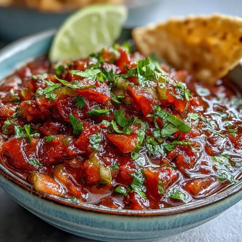 Vibrant pickle de gallo salsa brimming with fresh tomato, onion, and lime.