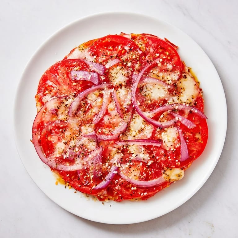 A Mediterranean-inspired Speedy Feta-Free Tomato Bake, bursting with flavors and easy to make tonight.