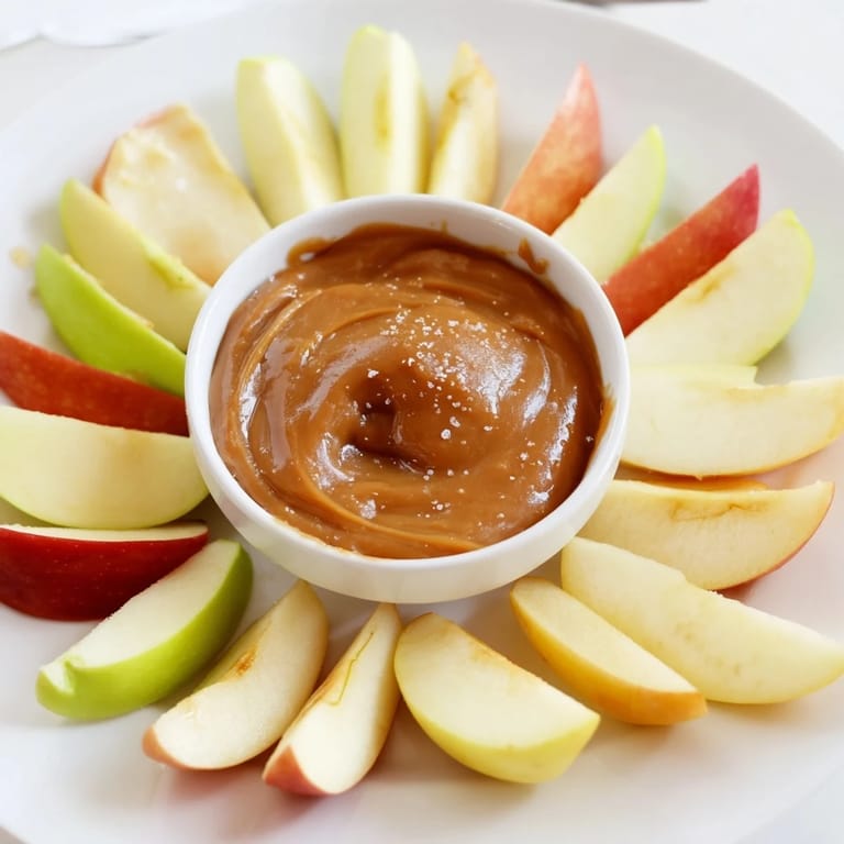 Easy-to-make Apple Slices with Caramel Dip: A perfect appetizer, snack, or dessert option.