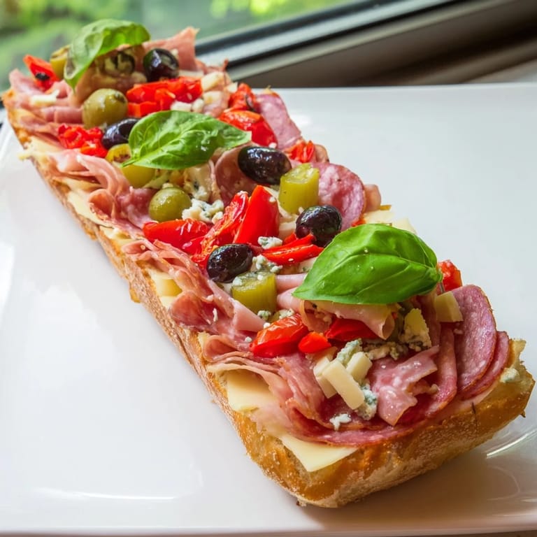 Shareable The Rustic Raft appetizer, imagining savory flatbread "rafts" overflowing with delicious ingredients.