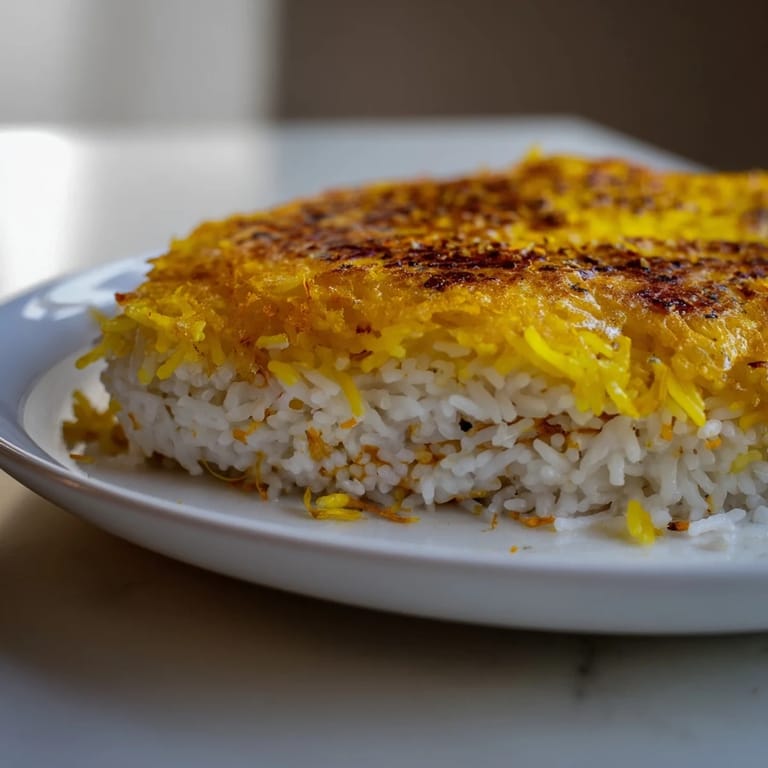 Imagine the perfect Persian Tahdig rice: a fluffy, aromatic inside and crispy golden exterior.
