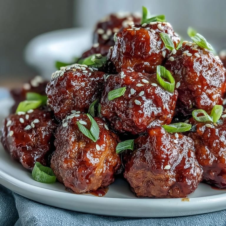 Tender beef meatballs coated in a sticky, fruity sweet and sour sauce, served straight from the slow cooker for an effortless weeknight main over rice.