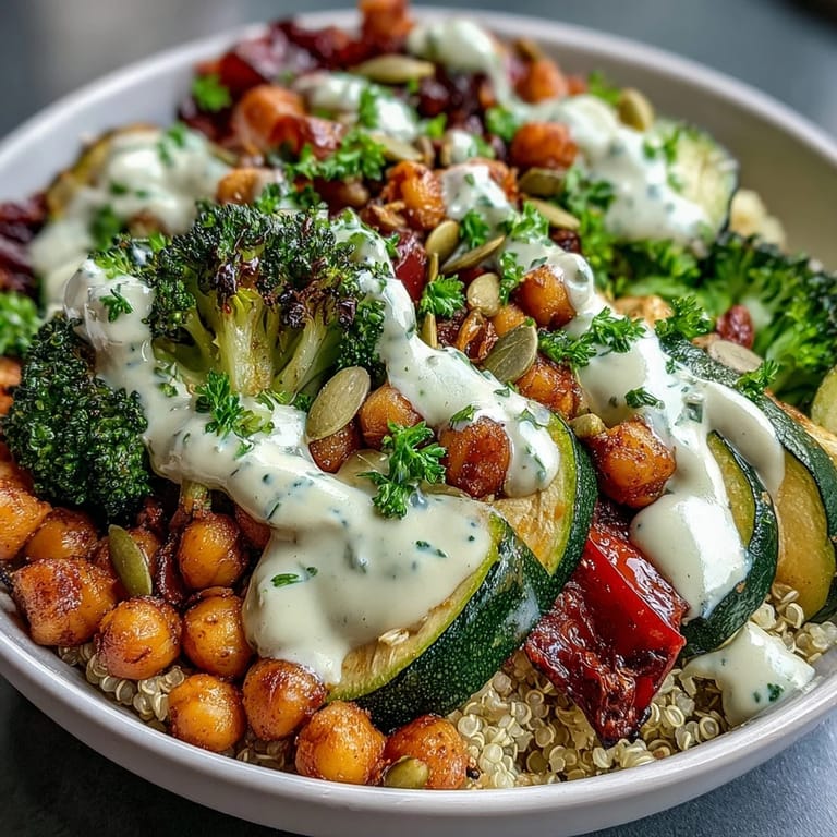 A freshly prepared Vegetable and Legume Bowl with fluffy grains, warm roasted vegetables, and protein-rich legumes, ready to be enjoyed for a healthy dinner.