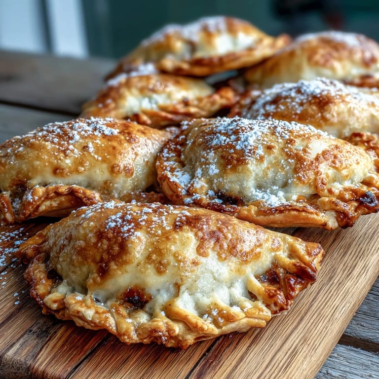 Flaky air-fried Guava and Cheese Empanadas revealing melted cream cheese and guava.