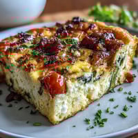 Sheet Pan Easter Frittata with vibrant spring vegetables and herbs, baked golden and fluffy for a festive brunch centerpiece.
